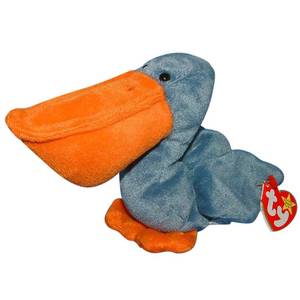 lot 6731 image: Beanie Babies Scoop the Pelican Beanie Baby Plush - Retail $25,000