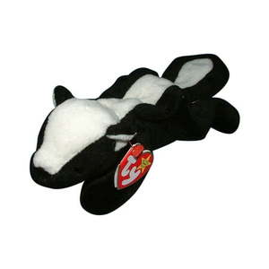 lot 6739 image: Ty Beanie Baby Stinky the Skunk  Stuffed Animal  MWMT - Retail $25,000