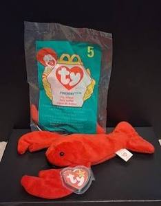 lot 6742 image: Ty Pinchers Toy Animal McDonalds Bag No. 5 - Retail $0