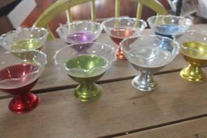 lot 5324 image: Vintage Aluminum Dessert Dishes