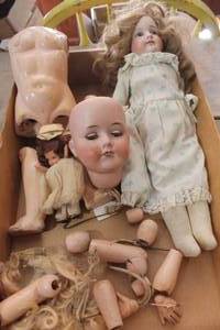 lot 5325 image: Antique 1916 Made in Germany Doll Head and More