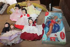 lot 5357 image: NIB Coca-Cola Barbie and Little Women Dolls 1 needs repaired