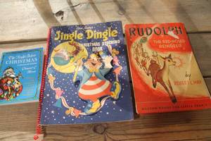 lot 5403 image: Vintage Rudolph Book and More