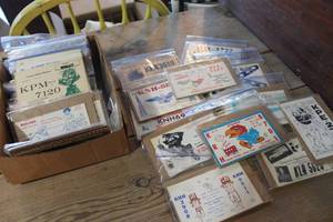 lot 5423 image: Vintage CB Radio QSL Cards