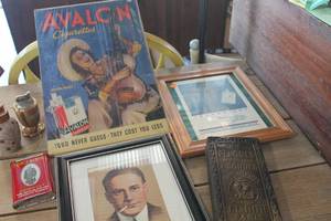 lot 5464 image: Vtg. Cigarette Advertisements, Lighters and More
