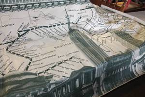 lot 5479 image: Large Brooklyn Map Banners