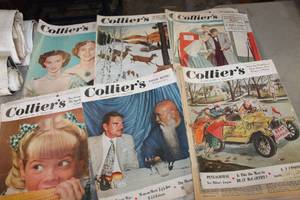 lot 5480 image: Vintage Colliers Magazines and More