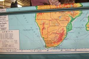 lot 5484 image: Antique Pull Down Africa Map