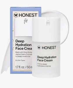 lot 47603 image: Honest Beauty Deep Hydration Face Cream for Dry Skin, 1.7 fl oz - Retail $25