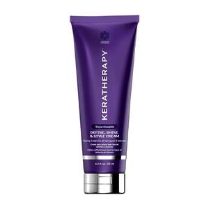 lot 47618 image: KERATHERAPY Keratin Infused Define, Shine & Style Cream, Medium Hold, 4.2 Fl Oz - All-In-One Weightless Styling Cream for Frizz Control, Humidity Defense, Smoothness & High Shine - Retail $30