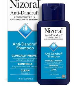 lot 47619 image: Nizoral Anti-Dandruff Shampoo with 1% Ketoconazole, Fresh Scent, 7 Fl Oz - Retail $17