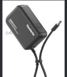 lot 47676 image: 45W GaN Charger, 2-Port USB C Fast Charging Station, Compact Travel Wall Adapter - Retail $25