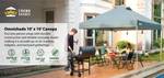 CrownShades Omnishade 10 x 10 Instant Canopy with Exclusive Technology, Gray, UPF 50+ STOPS 99% OF UV RAYS - Retail: $200