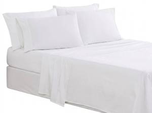 lot 13126 image: Hotel Signature Sateen 400 Thread Count Egyptian Cotton 6-Piece Sheet Set Queen