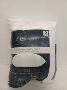 lot 13161 image: Charisma Cooling Pillows 2-Pack StandardQueen 20in x 28in Quilted