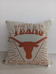 lot 13281 image: NCAA Texas Longhorns Woven Tapestry Throw Pillow Set of 2, 26 x 26