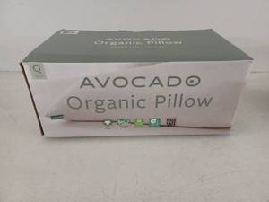 lot 13288 image: Avocado Organic Pillow Queen Size 19in x 29in Kapok and Shredded Latex Fill