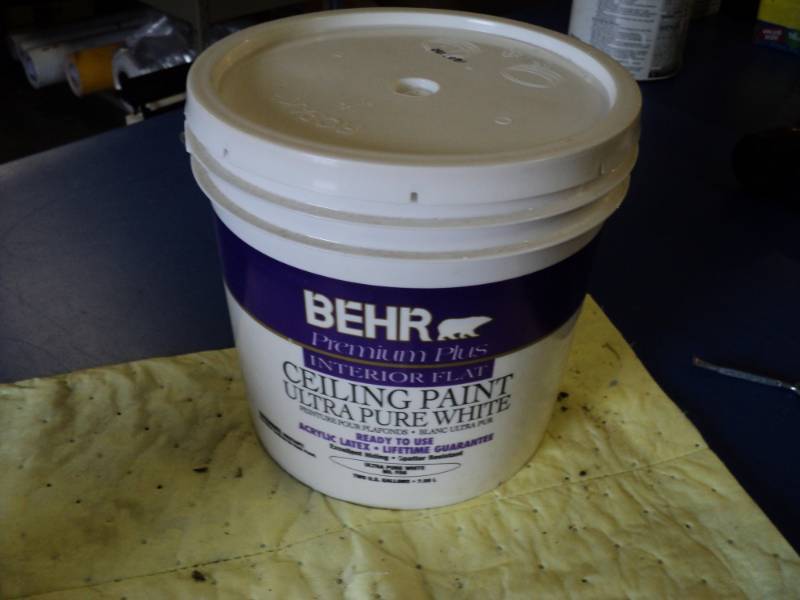 2 Gallon Bucket Behr Interior Flat Ceiling Paint Ultra Pure