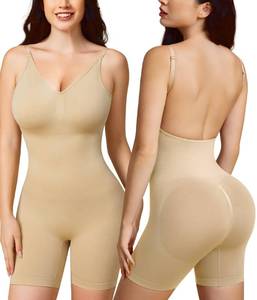 lot 13406 image: BRABIC Backless Shapewear Bodysuit Women Tummy Control Seamless Body Shaper, Medium