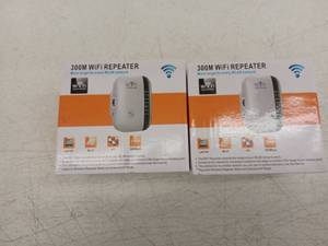 lot 13420 image: Lot of 2 300M WiFi Repeaters with 300Mbps LAN Port, WPS Button