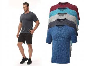 lot 13442 image: Integear Mens Athletic T-Shirts Lot of 4 Size XXL Heathered Crew Neck