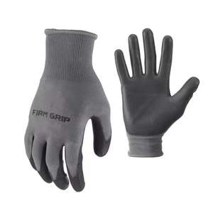 lot 13458 image: Firm Grip Polyurethane Coated Work Gloves Large 12-Pack 65342-50, 2 Pack