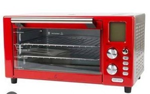 lot 13497 image: Emeril Lagasse Power Air Fryer Oven 360 Red Countertop Convection Oven