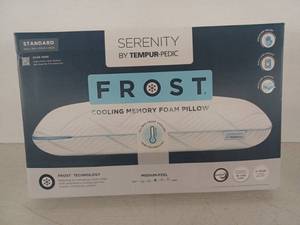 lot 13505 image: Serenity by Tempur-Pedic Frost Cooling Memory Foam Pillow Standard 24in x 16in
