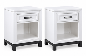 lot 101650 image: Retails for $600 Aspen Home Hyde Park Open Nightstand Set