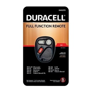 lot 8128 image: Hillman Self Programmable Remote Key Fob GM027 Double Black 197831