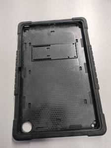lot 8143 image: Black Rugged Tablet Case with Built-In Kickstand and Textured Back Panel