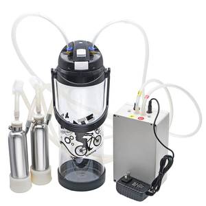 MUDUOBAN Electric Cow Milking Machine 0.8 Gal Pulsation Vacuum Pump Milker