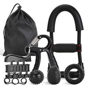 lot 8174 image: Wanjiashanxuan Hand Grip Strengthener Set 7-Piece Forearm Wrist Trainer Kit
