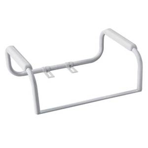 lot 8175 image: Moen Home Care Toilet Safety Bar Rail 23.25-Inch Glacier DN7015D