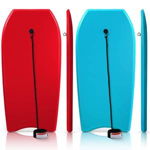 lot 8178 image: MiniInflat 2 Pack Bodyboards 41 Inch EPS Core Red and Blue  Retail $88.99