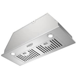 lot 8108 image: Hermitlux HMX-USB13G70-AC 120V Built-In Range Hood Insert w LED Lights