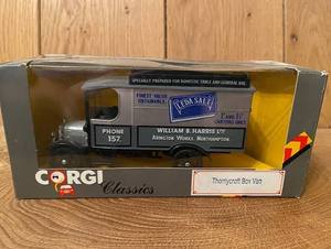 lot 8146 image: Corgi Diecast Model 1929 Thornycroft Van Leda Salt Northampton C8597