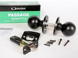 lot 8161 image: Ultra Passage Door Knob Set Oil Rubbed Bronze - 6 Count