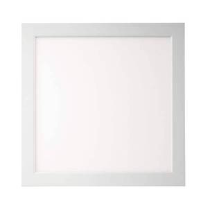 lot 119 image: Flexinstall Panel 12 in. x 12 in. White Integrated LED Flat Panel Light with 5CCT Plus DuoBright - Retail $55