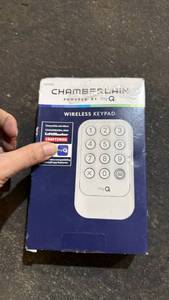 lot 152 image: Chamberlain Wireless Keypad Powered by myQ CH348 - Retail $50