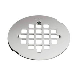 lot 154 image: Oatey Snap-Tite Round Universal Drain Strainer  4-14 in  Stainless Steel - Retail $10