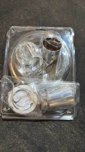 lot 156 image: Chrome-Finish Shower Valve Trim Kit in Clear Blister Package - Retail $0