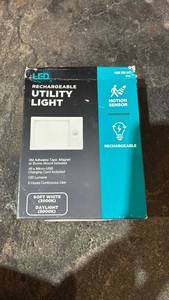 lot 164 image: LED Technology Rechargeable Utility Light 100 Lumens Motion Sensor 1009 288 947 - Retail $15