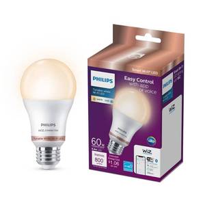 lot 173 image: Philips Smart LED Bulb 8.8W (Eq.60W) A19 E26 800 lumens - Retail $15