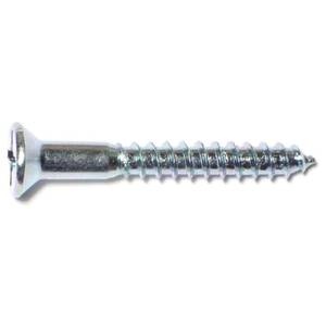 lot 190 image: #10 x 1-12  Zinc Plated Steel Phillips Flat Head Wood Screws - Retail $13
