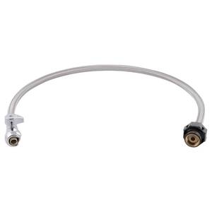 lot 200 image: SharkBite Max 30 In. Stainless Steel Braided Faucet Connector with Straight Stop Valve  12 Inch PTC x 12 Inch FIP  PEX Pipe  Copper  CPVC  PE-RT  HDPE  UR24687 - Retail $25