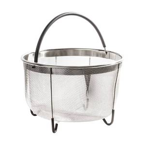 lot 2014 image: Instant Pot Accessories Steamer Mesh Basket Stainless steel Good for cooking, boiling and frying Eggs, Vagetables and pasta, Fits a 6 quart pressure cooker (6 QT) - Retail $19