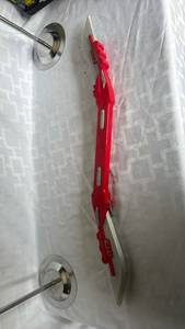lot 2017 image: Red Plastic Toy Double-Blade Sword with Translucent Blades&nbsp