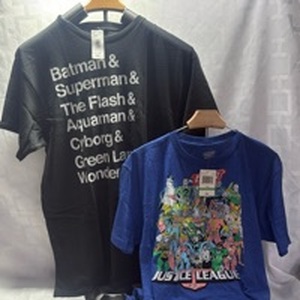 lot 2027 image: Justice League Graphic T-Shirts Lot of 2 Size Large&nbsp