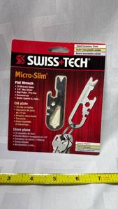lot 2064 image: SwissTech Micro-Slim Flat Wrench Multi-Tool 10 Wrench Sizes MSCSSS-FW-NA -&nbsp